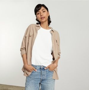 Everlane Women's Everyone Relaxed Silk Shirt 14